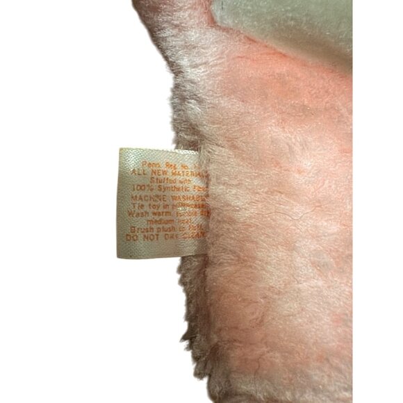 Kenner Care Bears Love-A-Lot Share Bears Plush Pink White 2 Heart Design 1983 - Picture 6 of 7